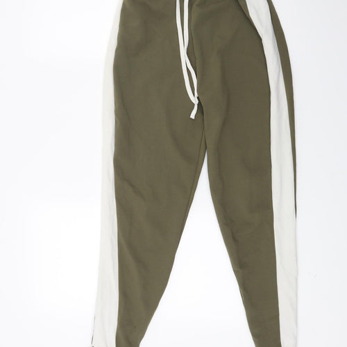 PRETTYLITTLETHING Womens Green   Jogger Trousers Size 6 L26 in