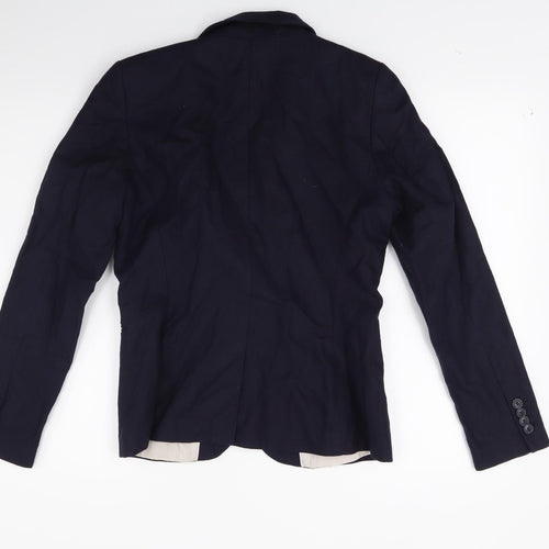 H&M Womens Blue   Jacket Blazer Size 12