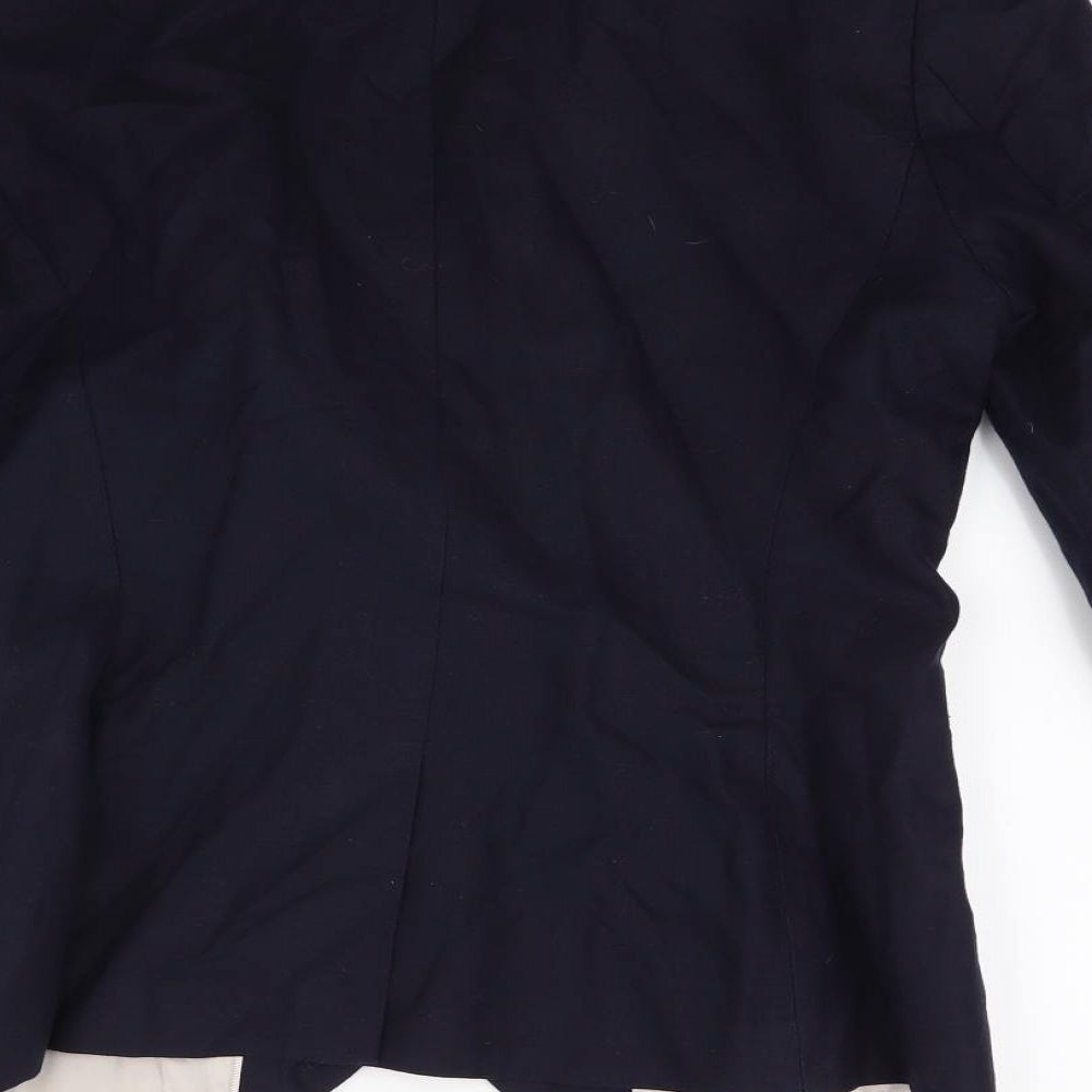 H&M Womens Blue   Jacket Blazer Size 12