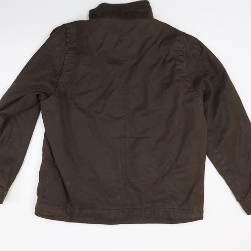 Austin Reed Mens Brown   Jacket Coat Size XL  - waxed Cotton