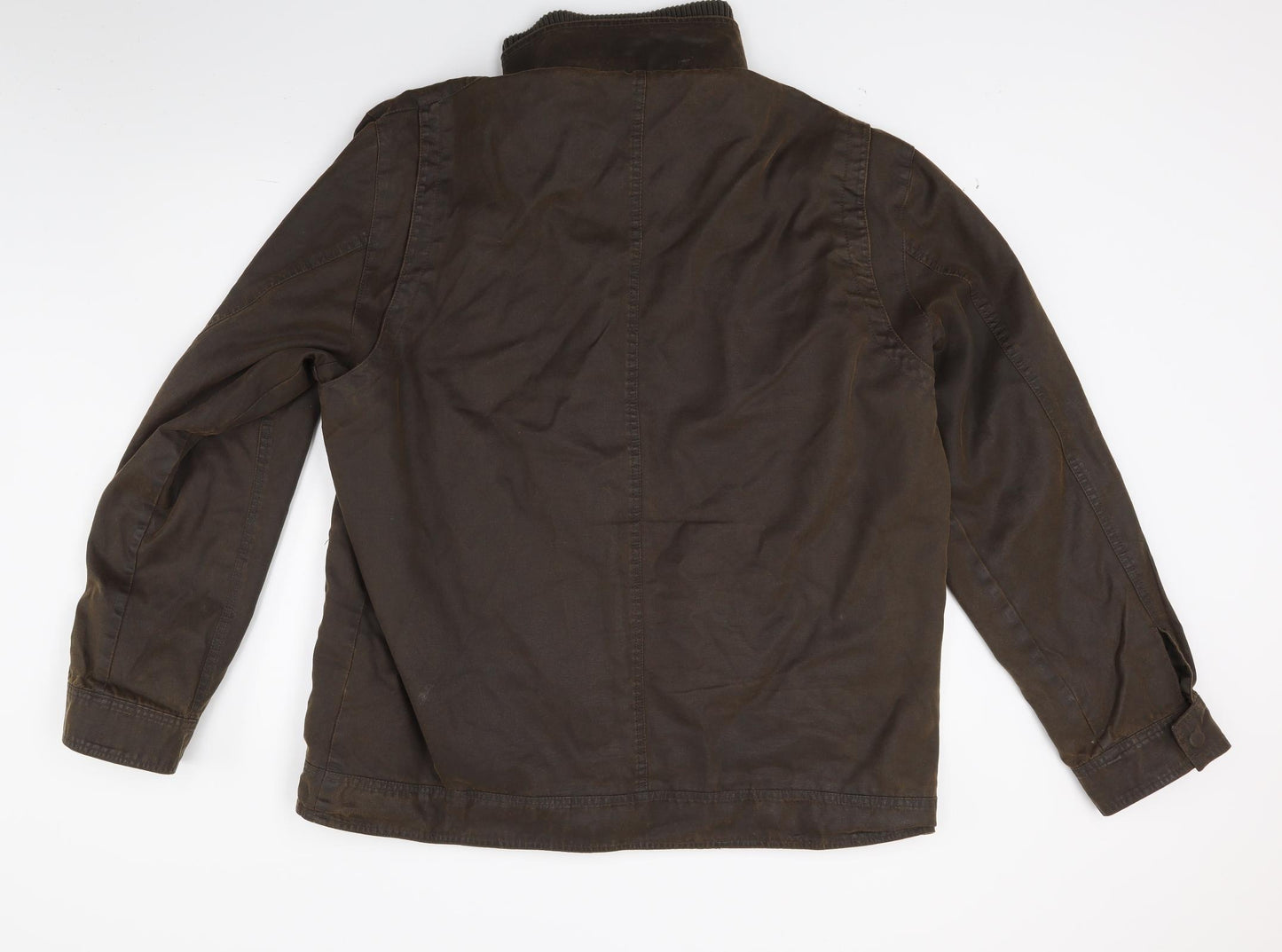 Austin Reed Mens Brown   Jacket Coat Size XL  - waxed Cotton