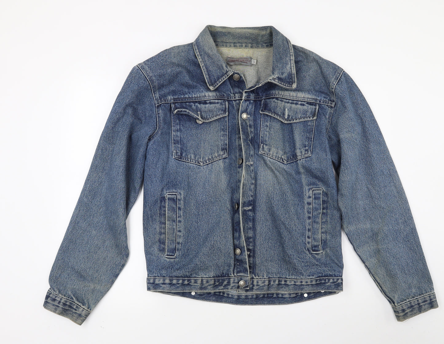 Reefer Jeans Mens Blue  Denim Jacket Coat Size L