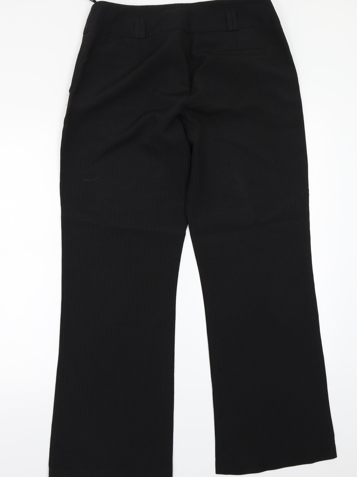 Primark Womens Black Striped  Trousers  Size 14 L30 in