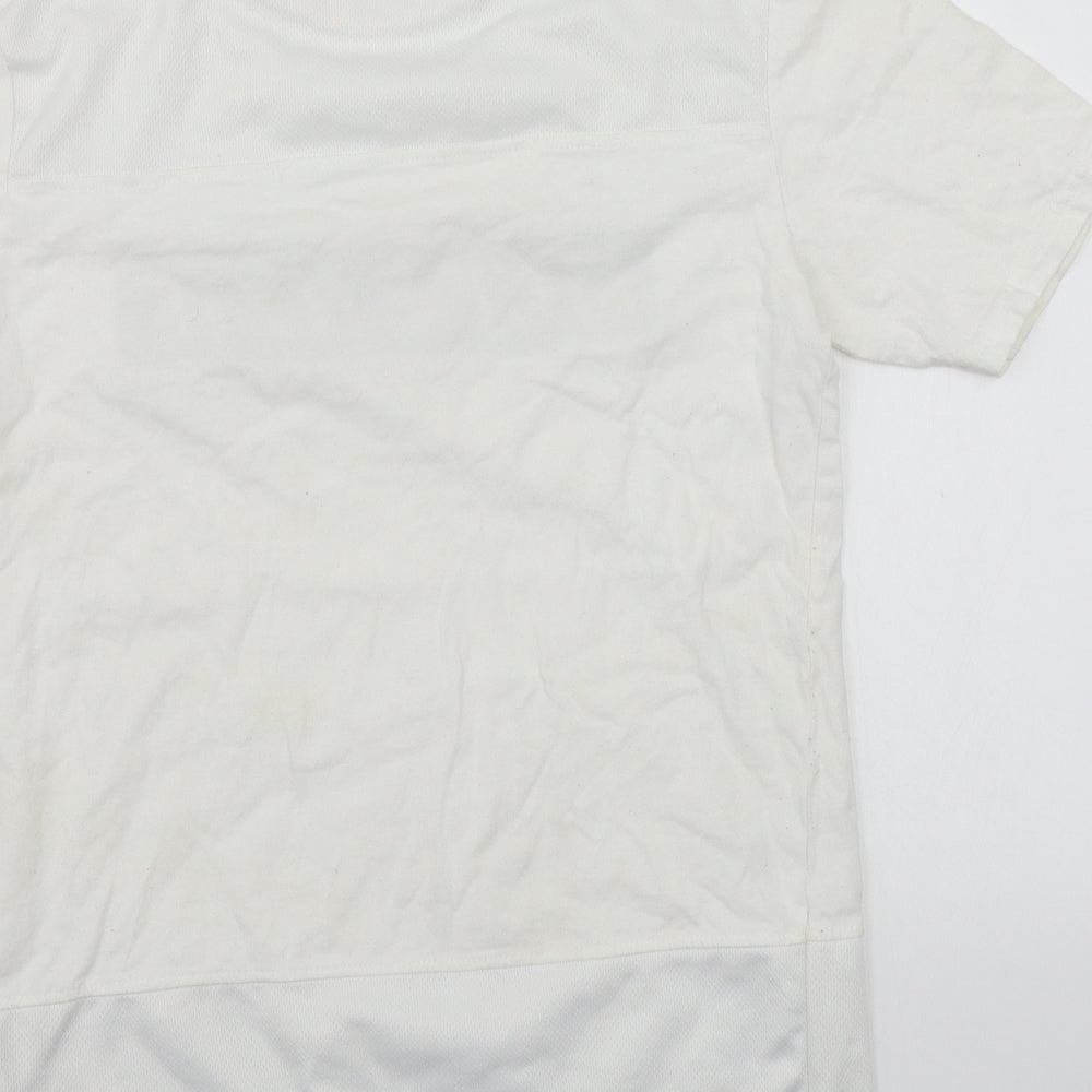 McKenzie Boys White  Rayon Basic T-Shirt Size 12 Years