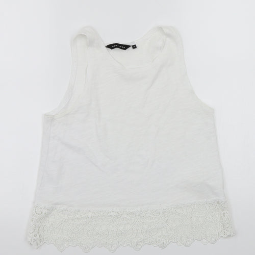 Newlook Womens White   Basic Tank Size 6