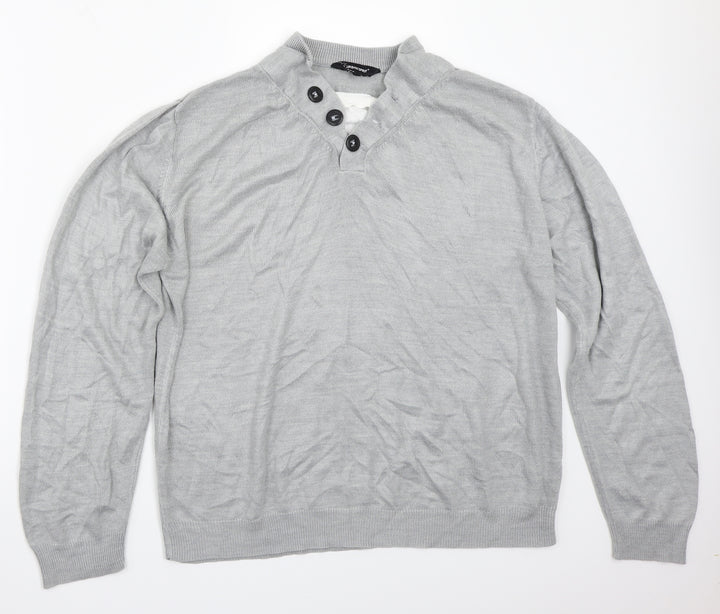 UrbanSpirit Mens Grey Pullover Jumper Size L