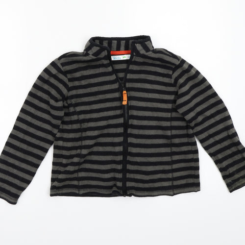 M&Co Boys Grey Striped  Jacket Coat Size 6-7 Years