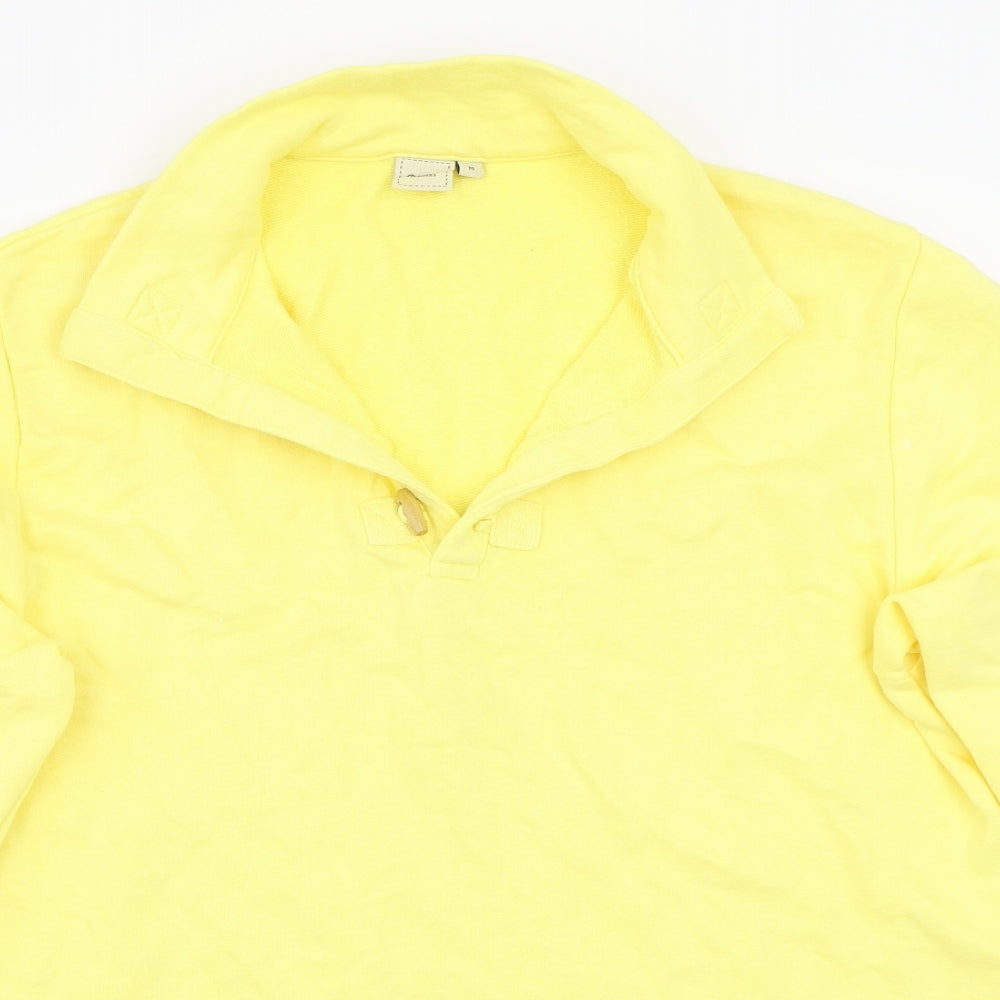 Cotton Traders Womens Yellow   Pullover Jumper Size M