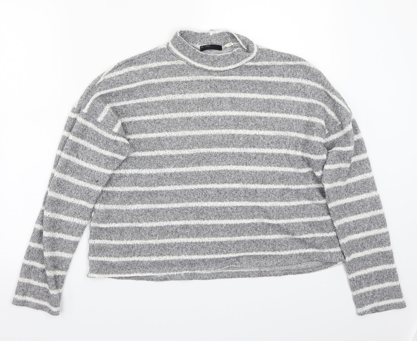 BDG Womens Grey Striped  Pullover Jumper Size M
