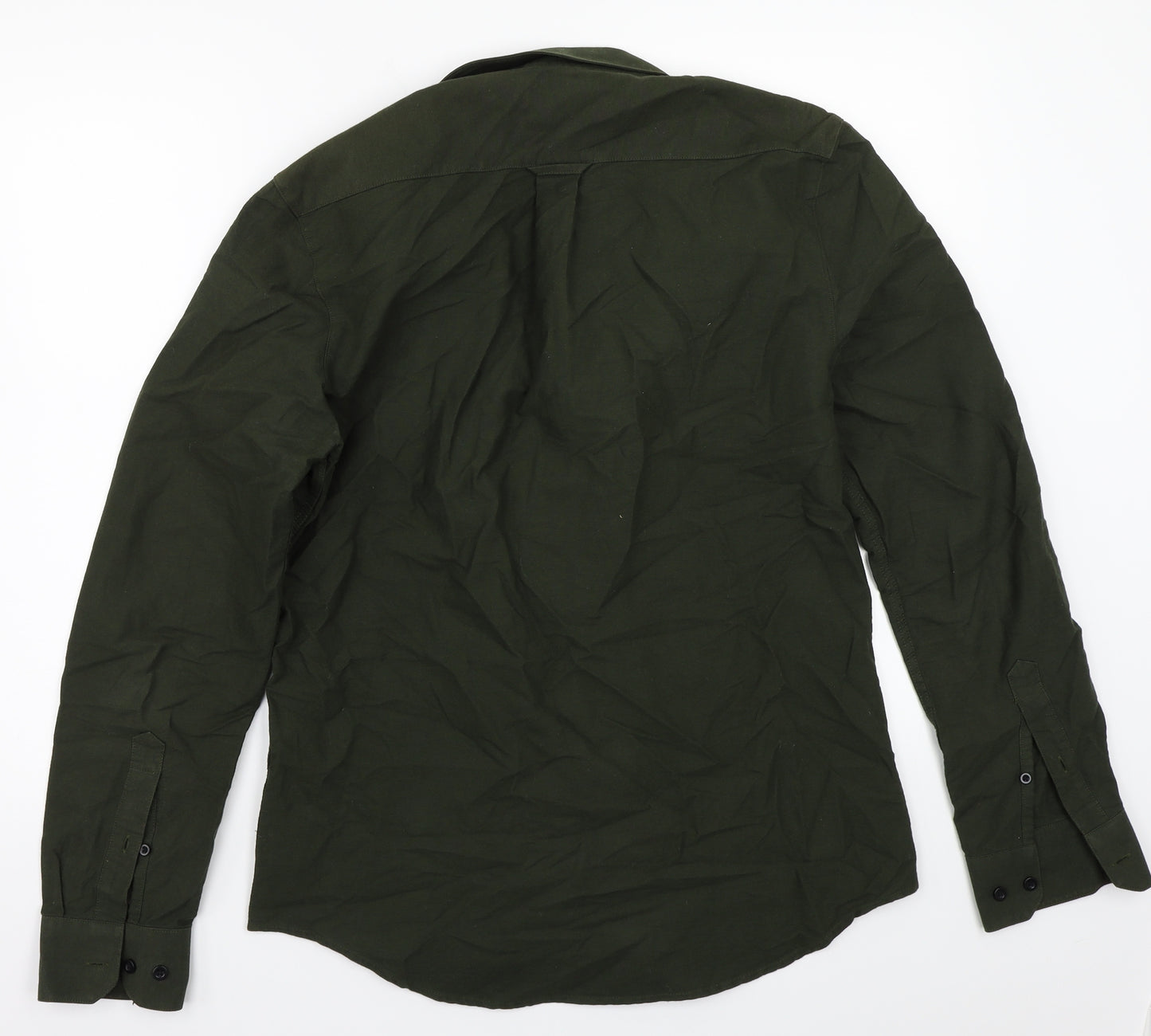 Far4ah Mens Green    Button-Up Size M