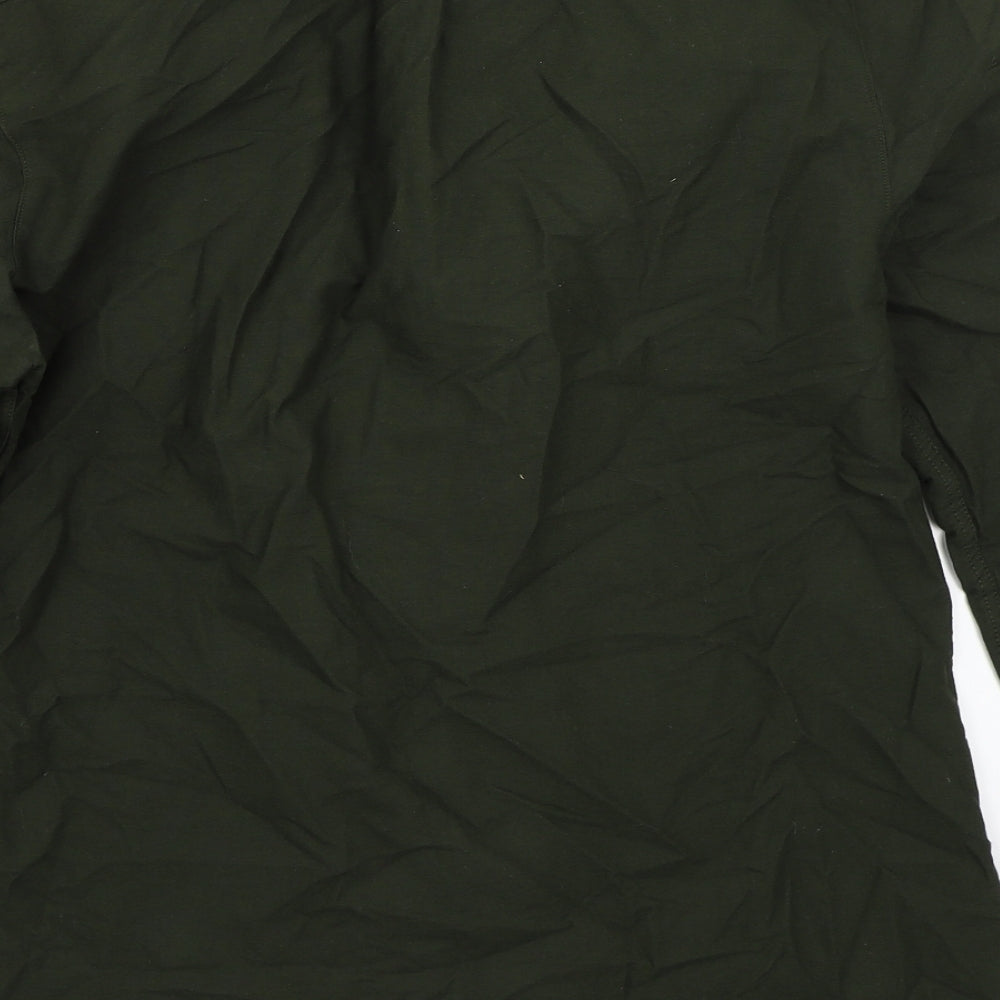 Far4ah Mens Green    Button-Up Size M