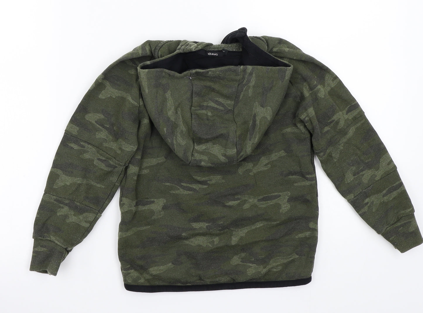 George Boys Green Camouflage  Jacket Coat Size 6-7 Years