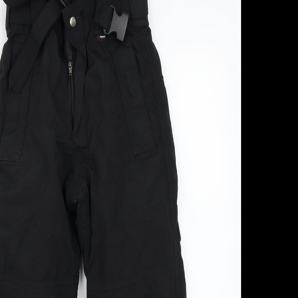 Maine Boys Black   Snow Pants Trousers Size 10-11 Years