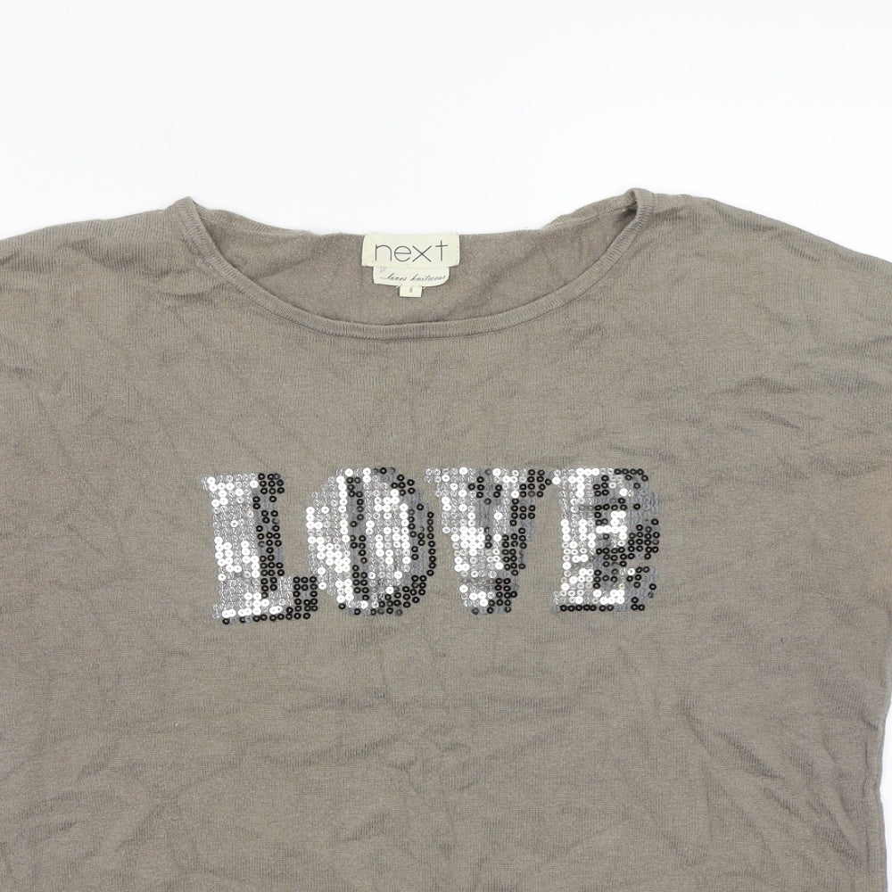 NEXT Womens Grey   Pullover Jumper Size 8