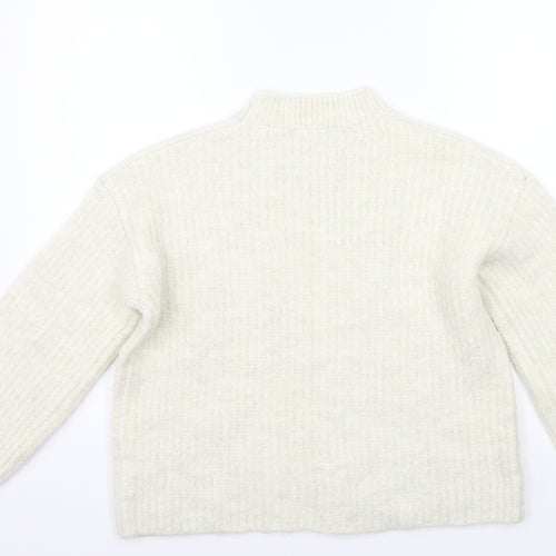Marks and Spencer Womens White   Pullover Jumper Size S