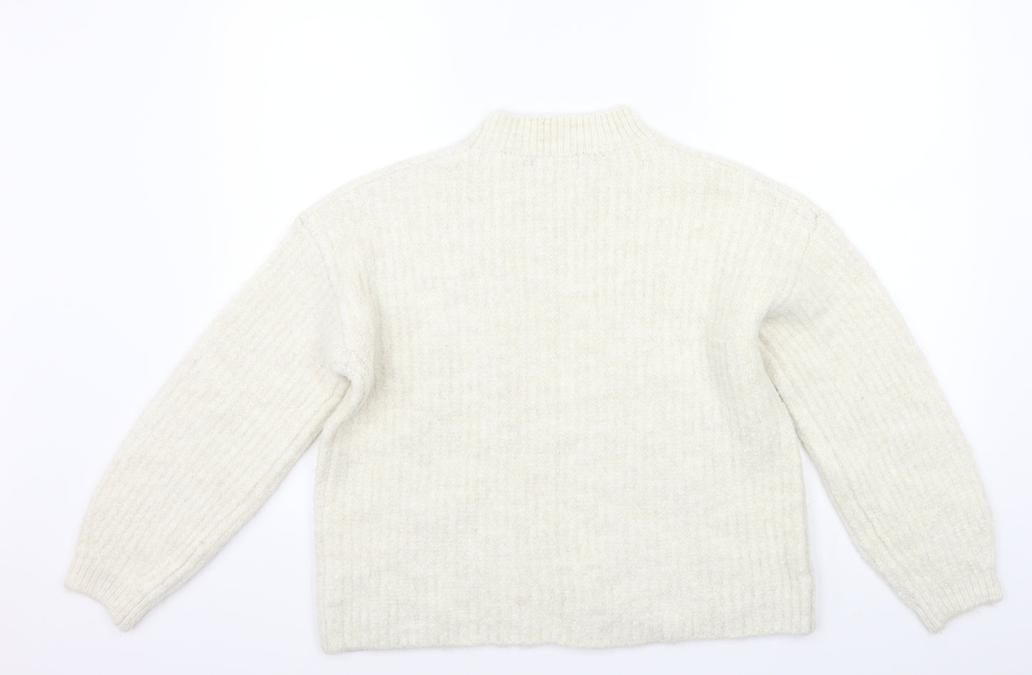 Marks and Spencer Womens White   Pullover Jumper Size S