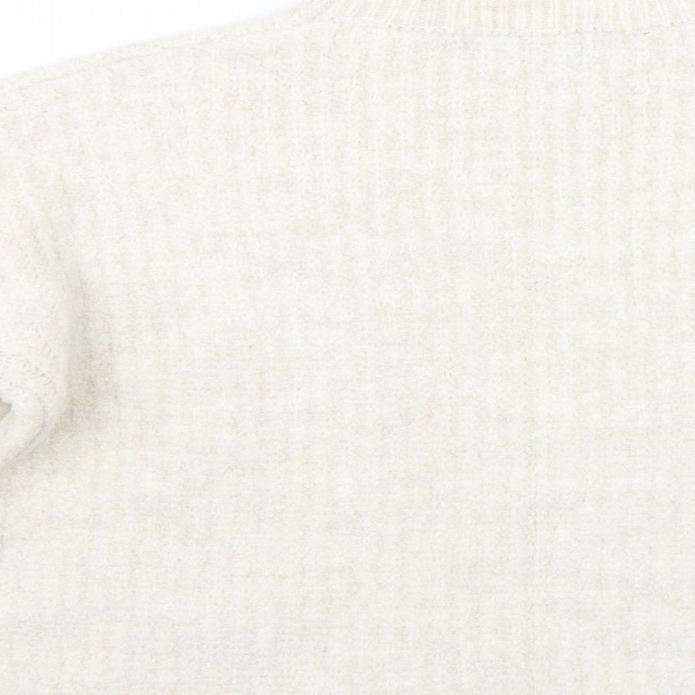 Marks and Spencer Womens White   Pullover Jumper Size S