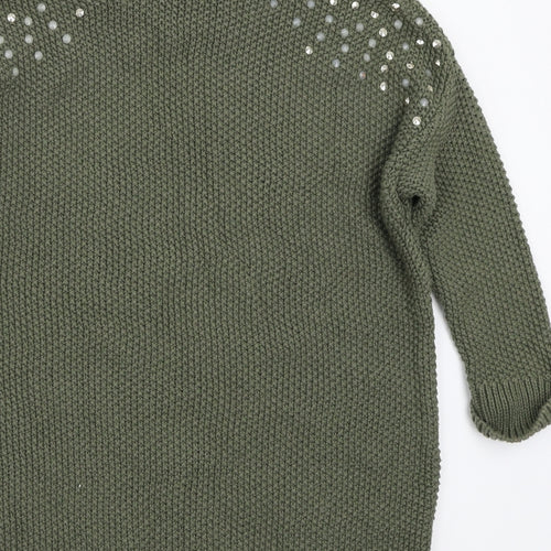 Topshop Womens Green   Pullover Jumper Size 6