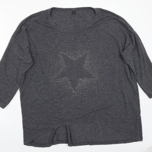 Tippy Womens Grey   Pullover Jumper Size XL