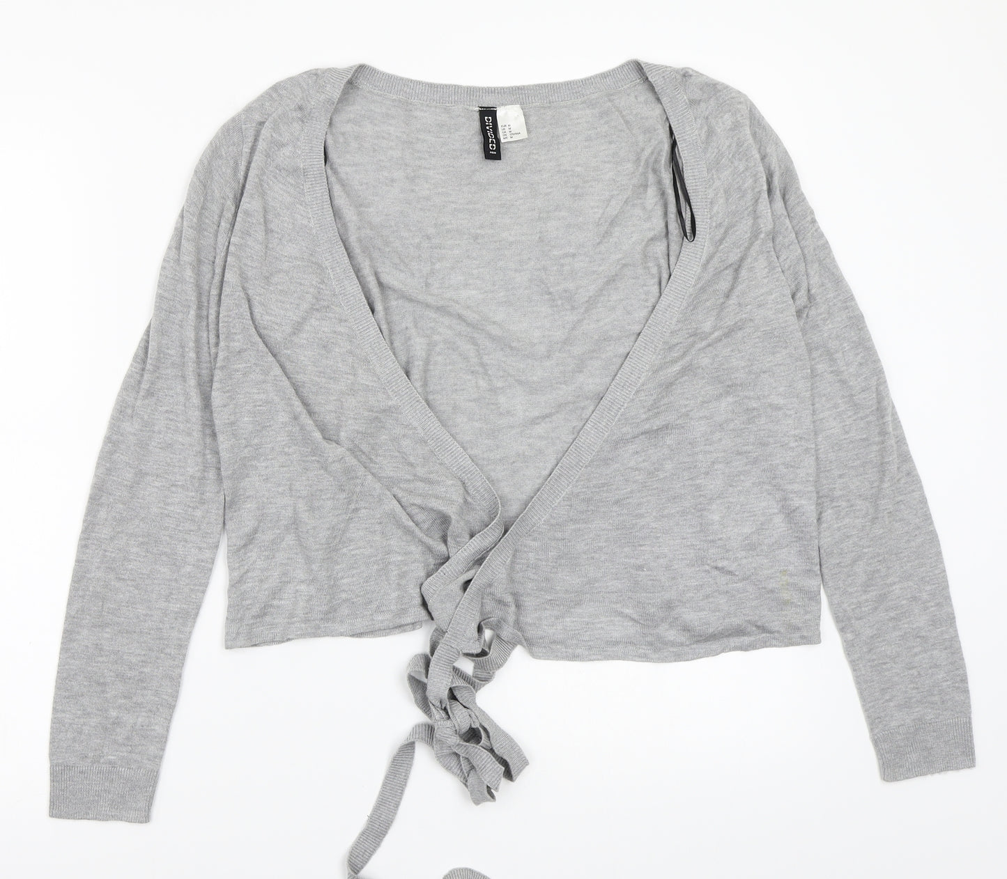 H&M Womens Grey   Cardigan Jumper Size M