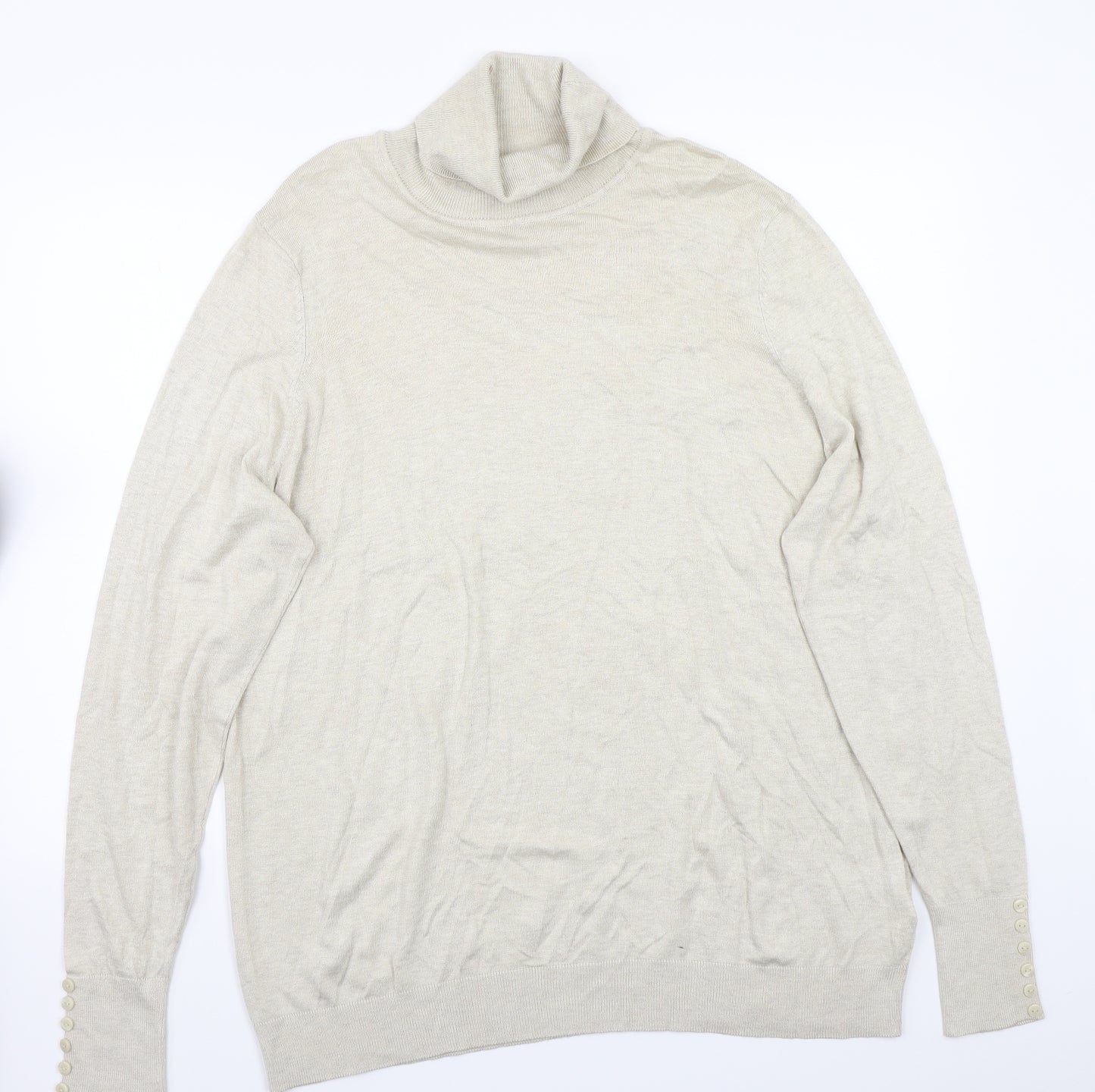 Debenhams Womens Beige   Pullover Jumper Size 22