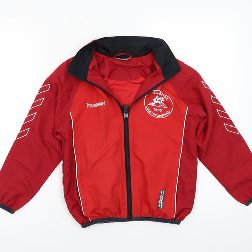 Hummel Boys Red   Jacket Coat Size 8 Years