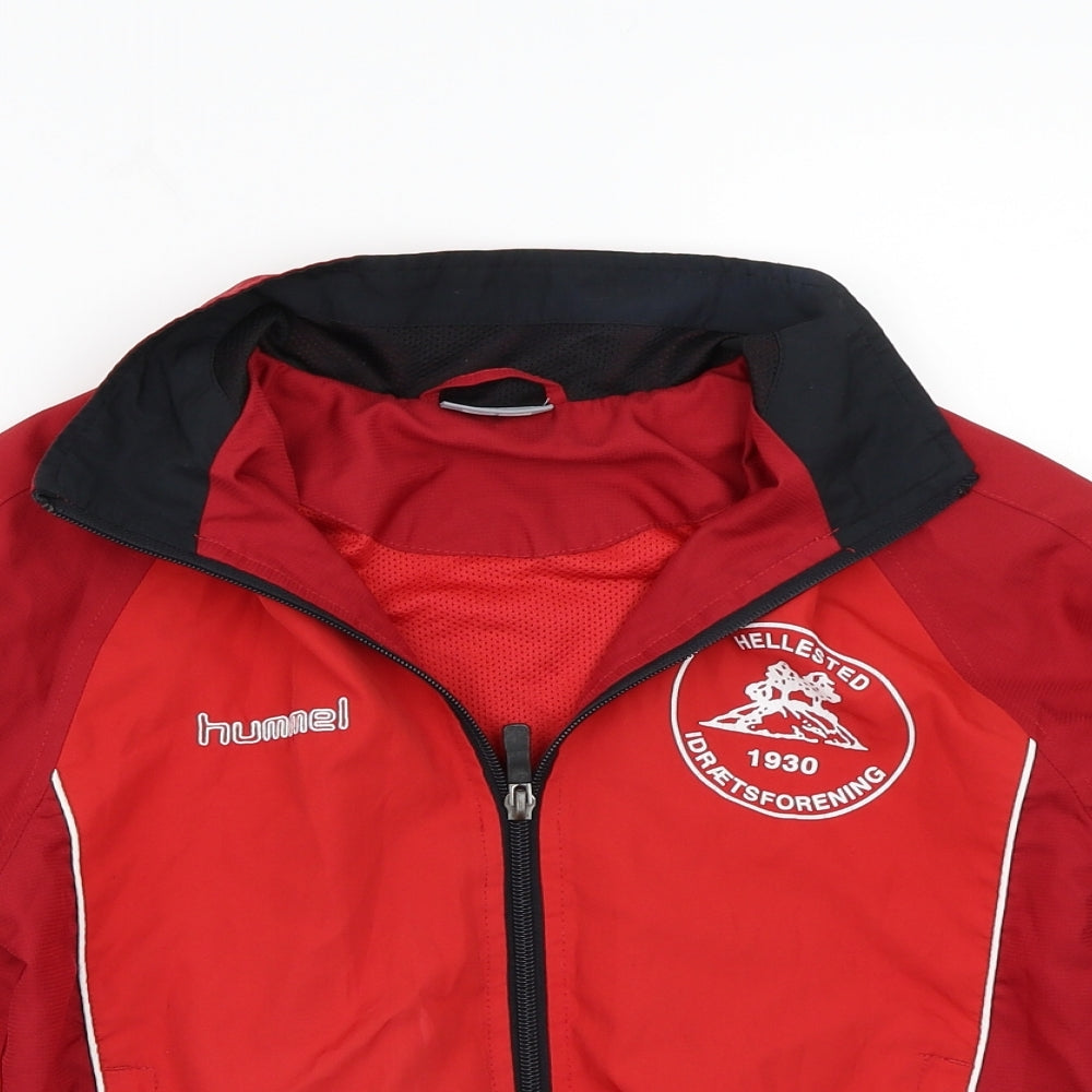 Hummel Boys Red   Jacket Coat Size 8 Years