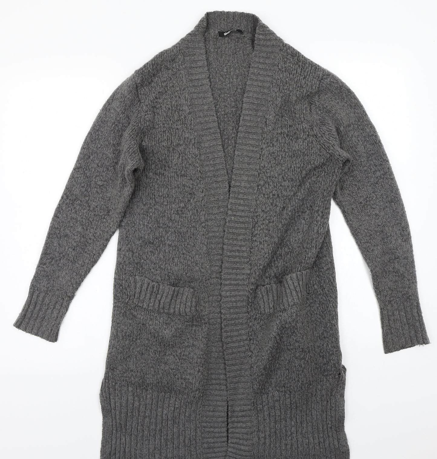 Ginatricot Womens Grey   Cardigan Jumper Size S