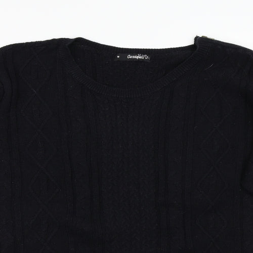 cassiopeia Mens Black   Pullover Jumper Size M
