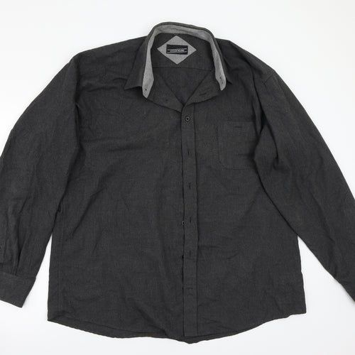Citta Di Milano  Mens Grey    Button-Up Size 46