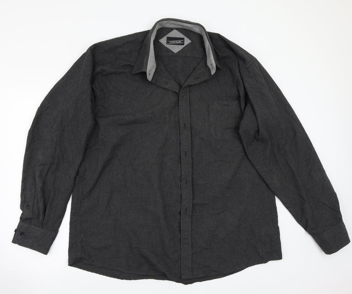 Citta Di Milano  Mens Grey    Button-Up Size 46