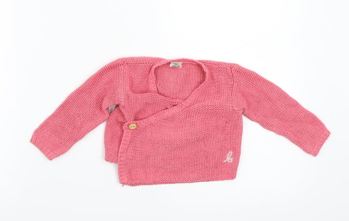 Bonds Girls Pink Cardigan Jumper Size 0-3 Months
