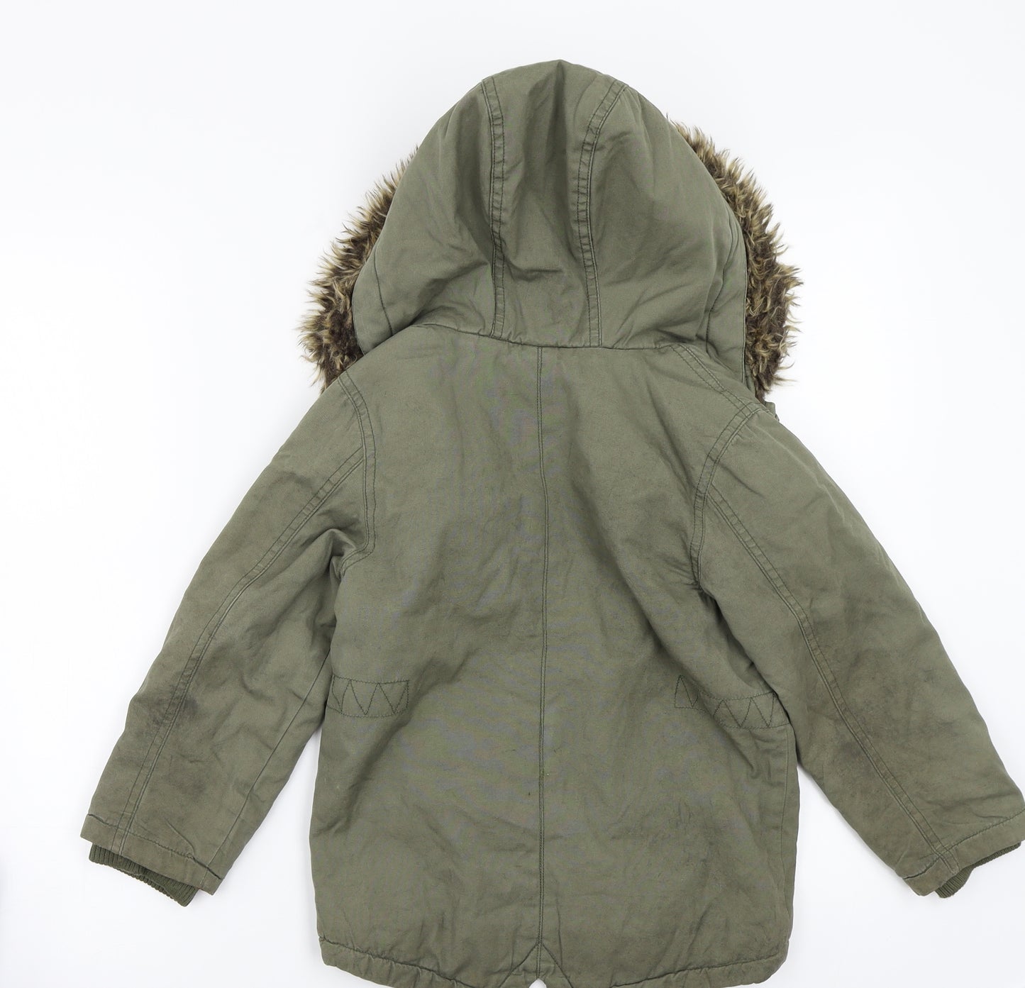 Marks and Spencer Boys Green   Jacket Coat Size 4-5 Years