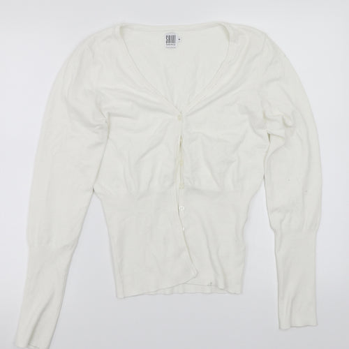 Saint Tropez Clothing Womens White   Cardigan Jumper Size M