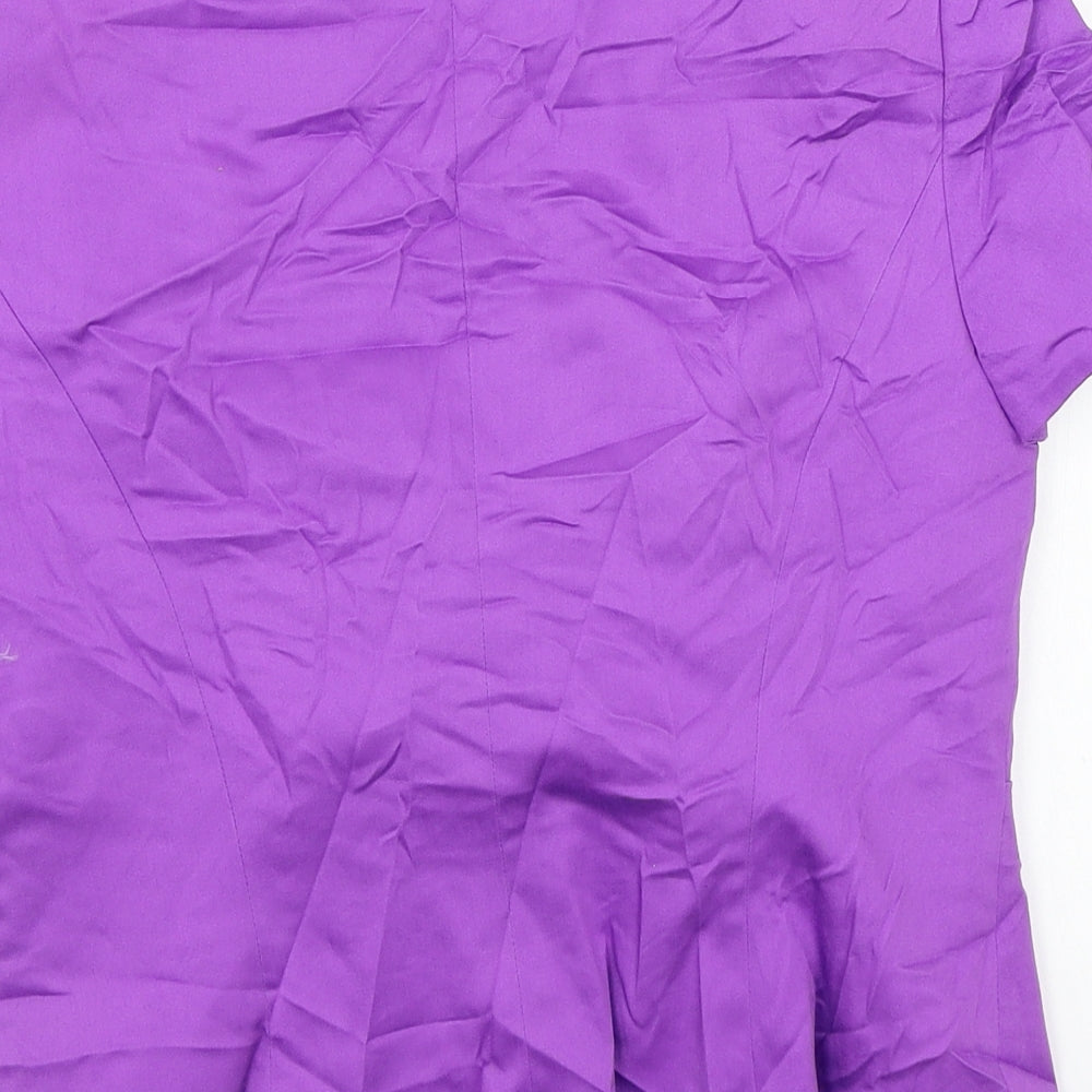 Marks and Spencer Womens Purple   Jacket Coat Size 10