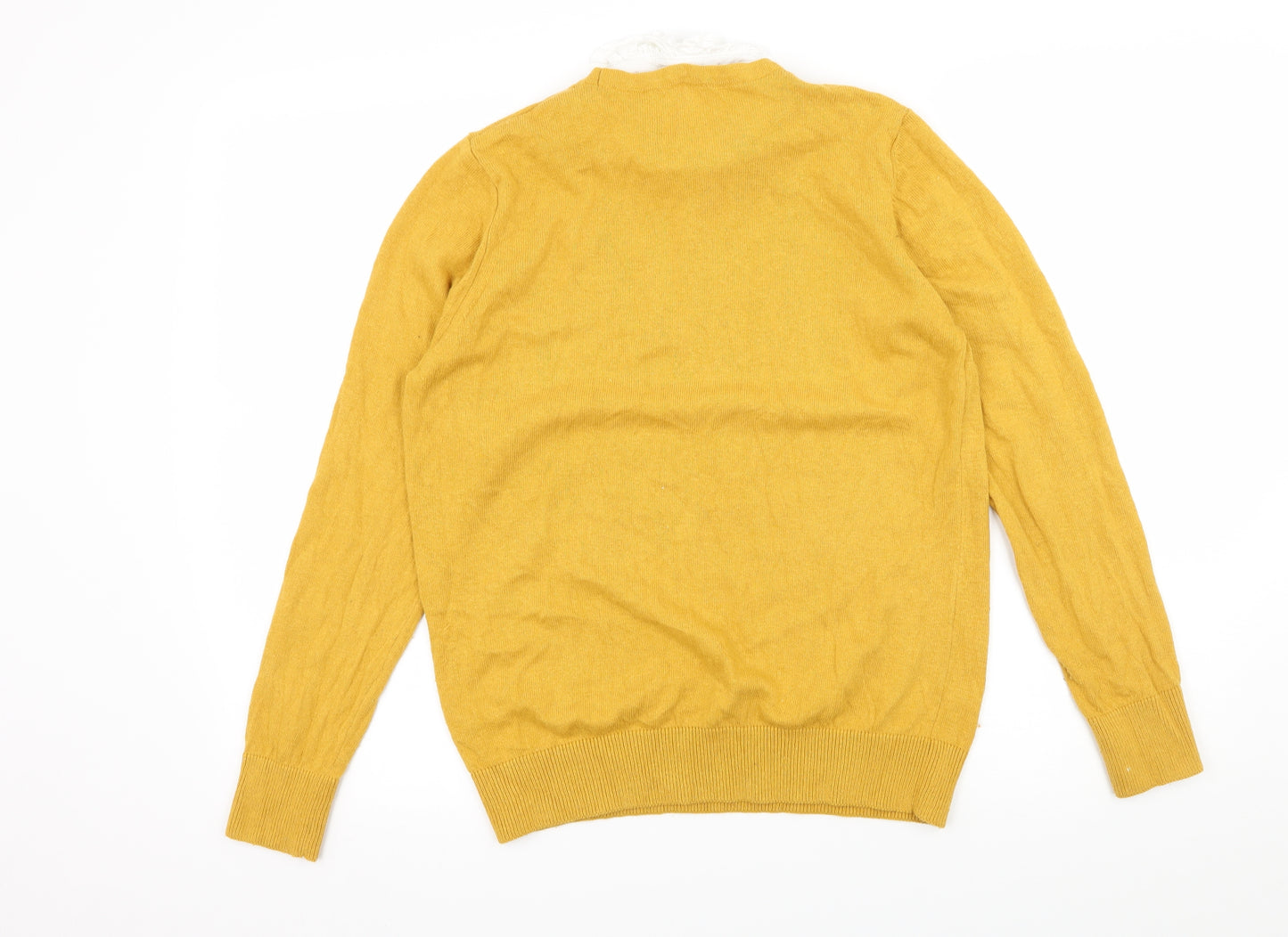Preworn Womens Yellow  Knit Pullover Jumper Size 14