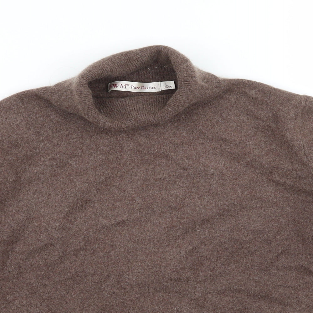 EWM Womens Brown  Knit Pullover Jumper Size 18