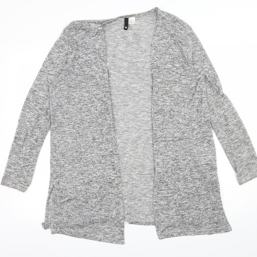 H&M Womens Grey  Knit Cardigan Jumper Size M