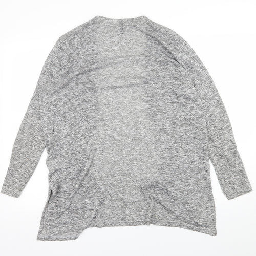 H&M Womens Grey  Knit Cardigan Jumper Size M