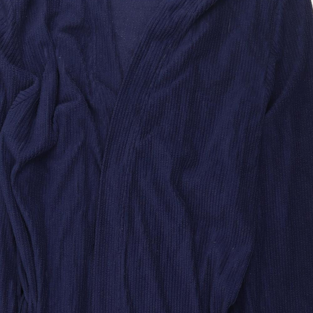 George Mens Blue Solid Jersey  Robe Size XL