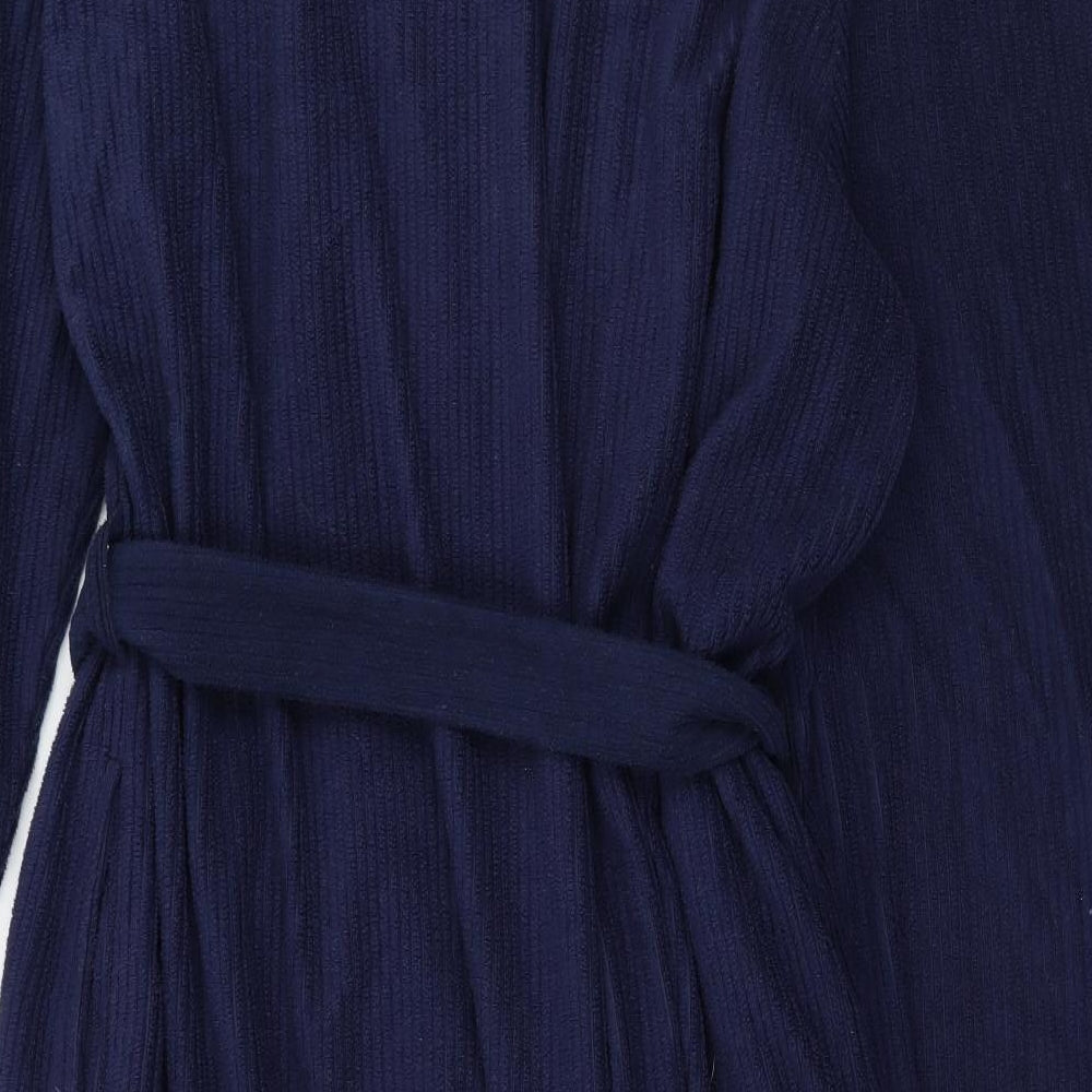 George Mens Blue Solid Jersey  Robe Size XL