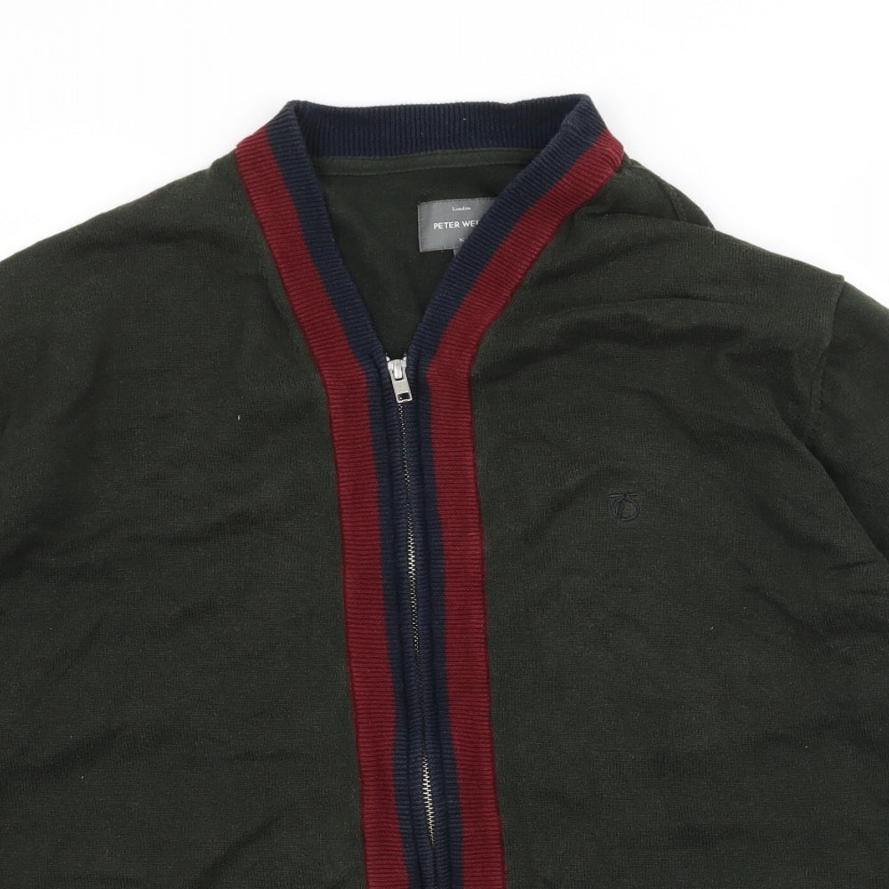 Peter Werth Womens Green  Knit Cardigan Jumper Size L