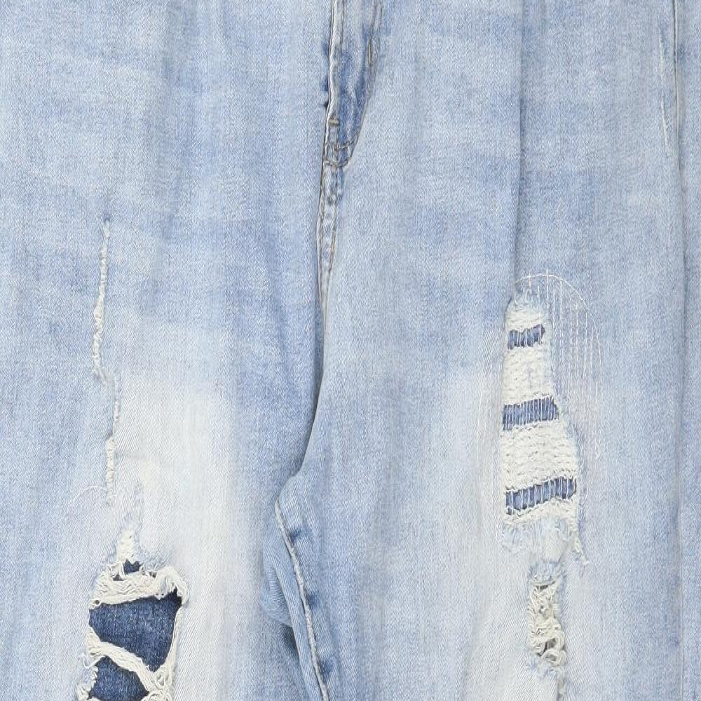 Chic Denim Womens Blue  Denim Mom Jeans Size 16 L29 in