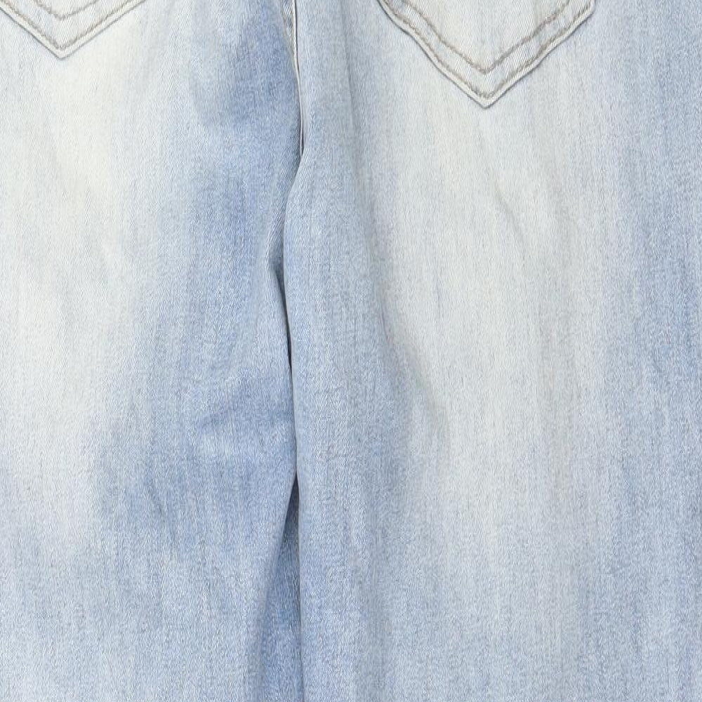 Chic Denim Womens Blue  Denim Mom Jeans Size 16 L29 in