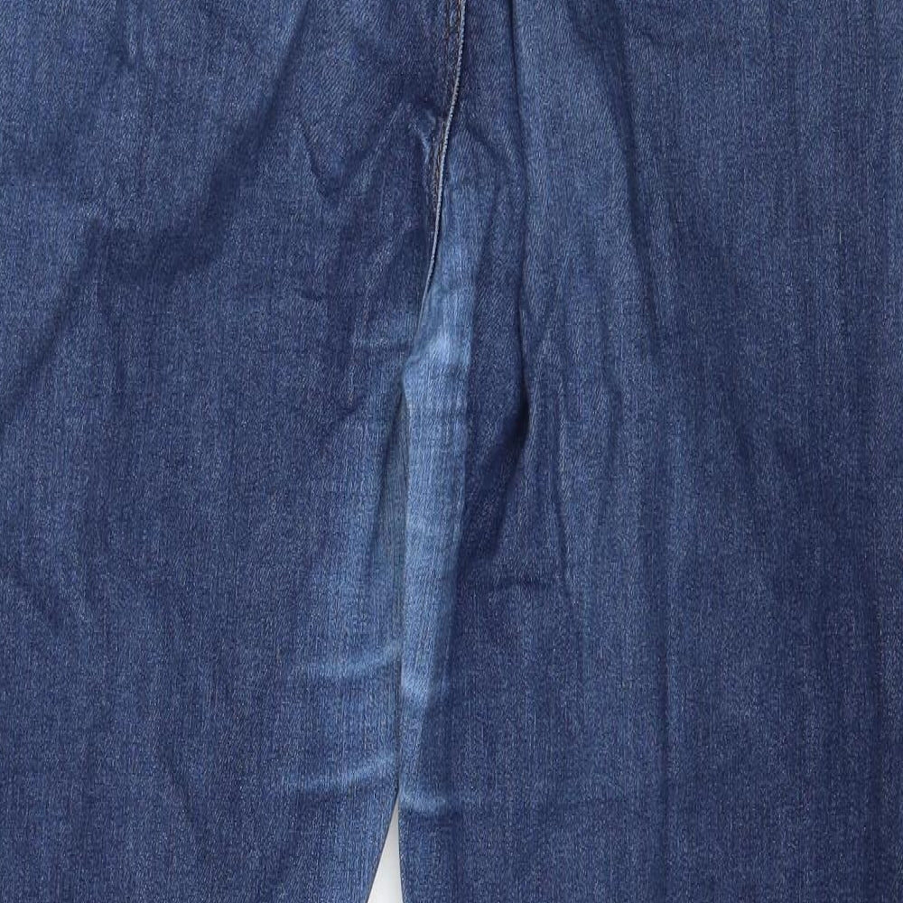 Marks and Spencer Womens Blue  Denim Straight Jeans Size 16 L29 in
