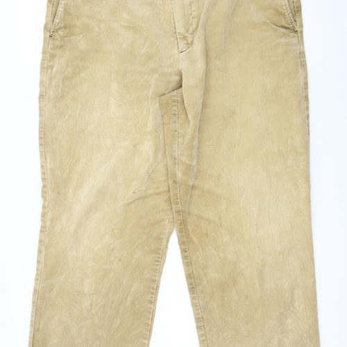 DOCKERS Mens Beige  Corduroy Trousers  Size 38 in L30 in