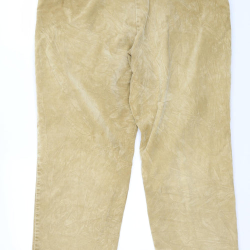 DOCKERS Mens Beige  Corduroy Trousers  Size 38 in L30 in