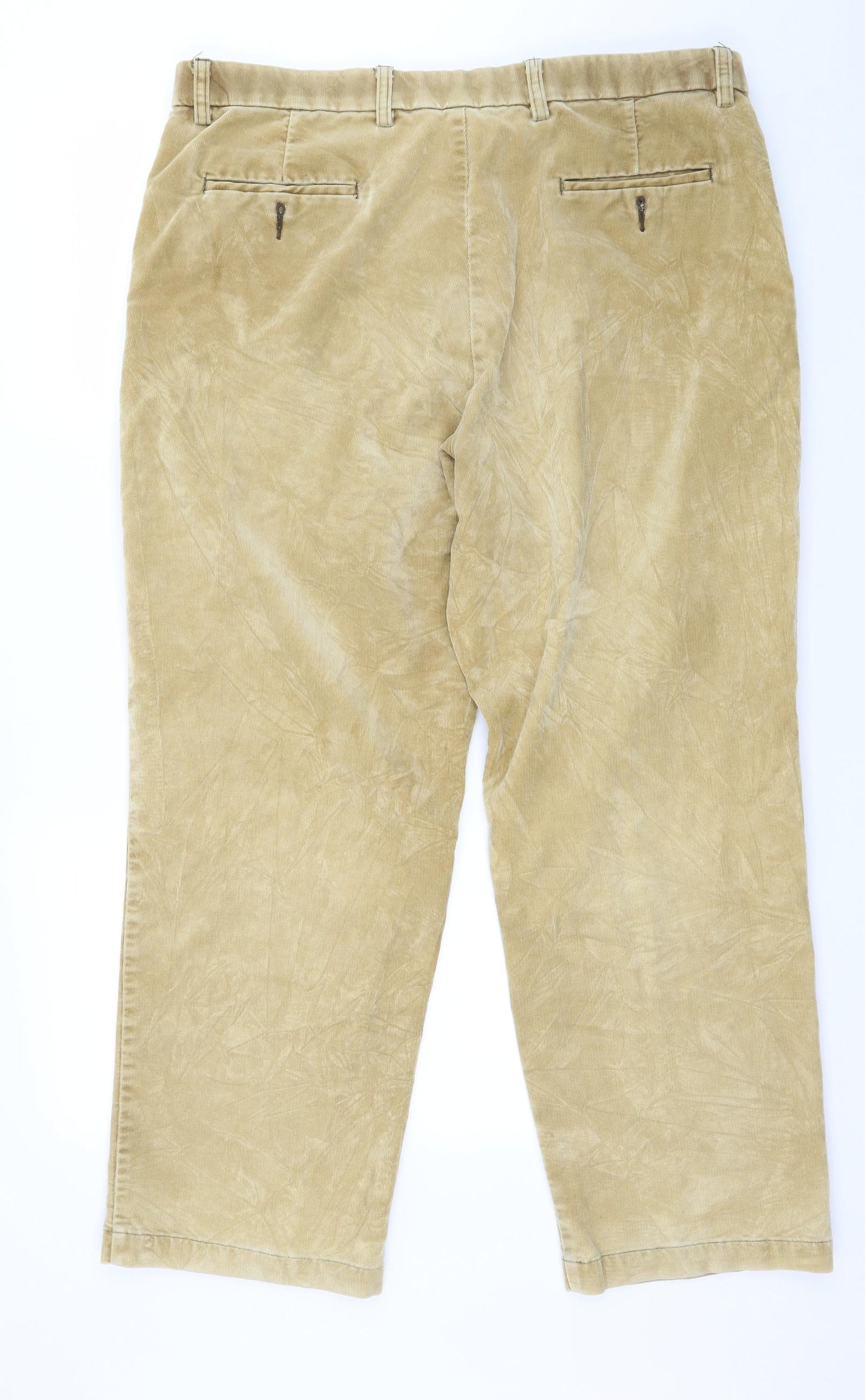 DOCKERS Mens Beige  Corduroy Trousers  Size 38 in L30 in