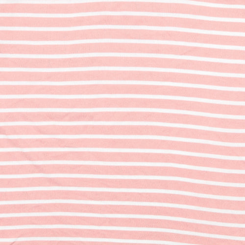 Papaya Womens Pink Striped Knit Pullover Jumper Size 12