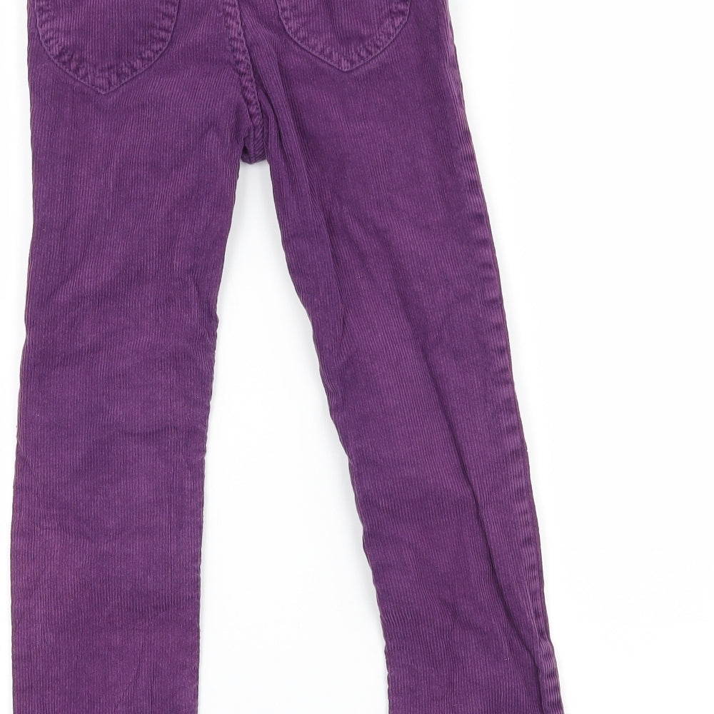 H&M Girls Purple  Corduroy Straight Jeans Size 6 Years